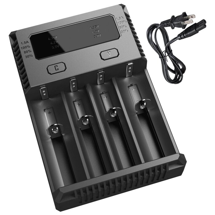 Зарядний пристрій Nitecore i4 Intellicharge для (4 шт. акумуляторів, літій-іонних/ні-метал-гідридних)