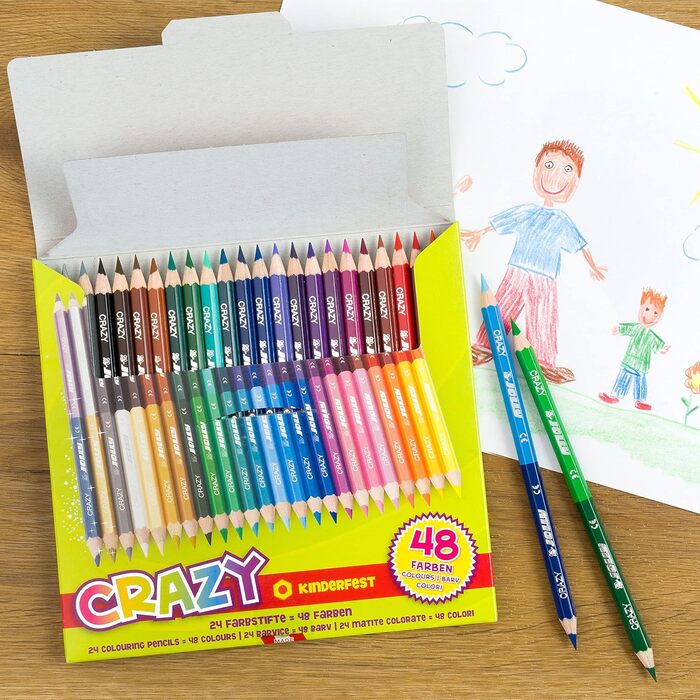 Олівці JOLLY Superstick Crazy Color 24 олівці з 48 кольорами 24 шт. и (1 упаковка)