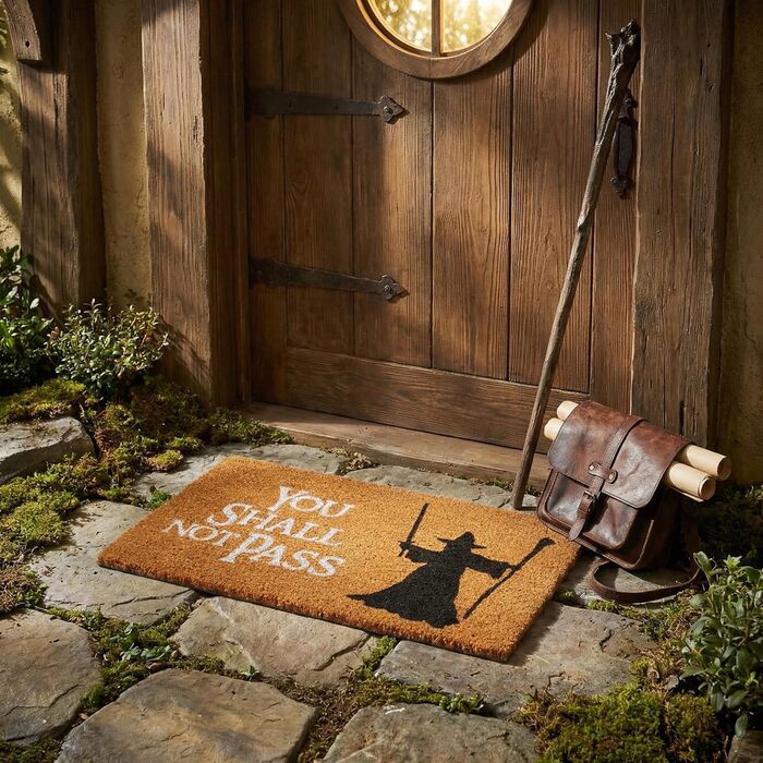 Килимок для дверей getDigital You Shall Not Pass - Килимок для дверей із відомою фентезійною сценою - Кокосове волокно