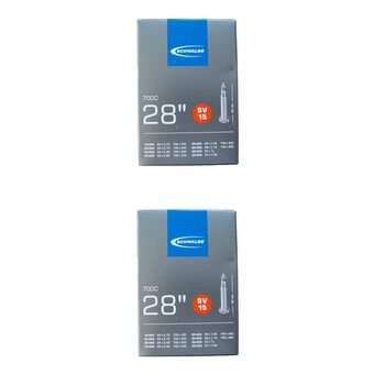 Камера велосипедна Schwalbe 01152800, 1 або 2 шт., 71 см (28 дюймів), DV/AV/SV (2 x SV15)