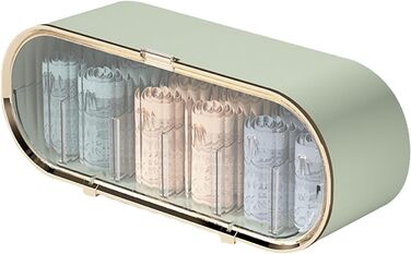 Пилонепроникний настінний органайзер для білизни, міцна пластикова коробка для зберігання білизни для спальні, дому, ванної кімнати, напівпрозорий настінний органайзер для шухляд світло-зеленого кольору