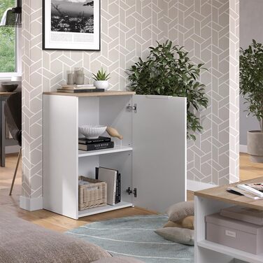 Комод Vicco Wido, білий, 50 x 80 см з полицею