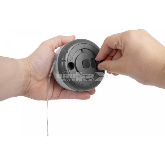 Ліхтар для кемпінгу BRUNNER, що перезаряджається, з гнучкими та згортаються світловими стрічками, IP44, сірий