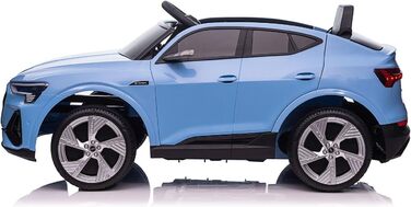Дитячий транспортний засіб - електромобіль Audi E-Tron - ліцензійний - акумулятор 12V7AH та 4 двигуни - 2.4Ghz MP3 шкіра Єва (сині