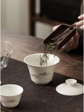 Компактний чайний набір з нефриту, портативний посуд для чаювання, повний комплект з чайником та чашками, ідеальний для активного відпочинку, кемпінгу та офісу, чудова ідея для подарунка