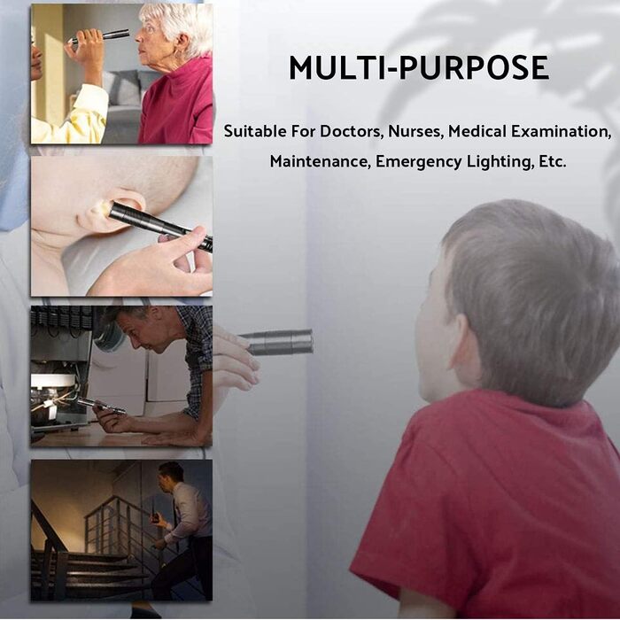 Професійний аварійний ліхтарик-ручка, світлодіодний ліхтарик із затискачем, колірна температура 5000K, простий у використанні та перенесенні, регульована яскравість, водонепроникний IPX8, стійкий до падінь