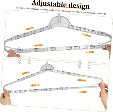 Багатофункціональні вішалки Розбірні вішалки для джинсів Надзвичайно широкі вішалки для одягу Вішалки для одягу Вішалки для одягу Розбірні вішалки, 4 шт.