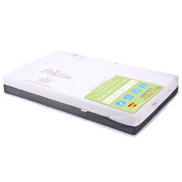 Дитячий матрац-колиска PEKITAS 50 x 90 см, товщина 10 см, гібридний, двосторонній, знімний чохол, можна прати, жорсткий, дихаючий, захист від задухи, дитяче ліжко, дитяче ліжко 50x90x10 см