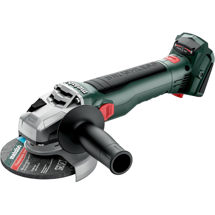 Акумуляторна кутова шліфувальна машина Metabo W 18 LT BL 11-125 - 613052840 - 18 В - Шліфувальна машина з потужним безщітковим дви