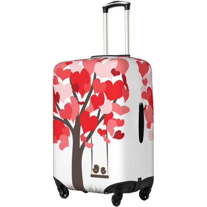 Чохол для валізи Дерево Любові, еластичний захист від подряпин, розмір XL, чорний (95 см)