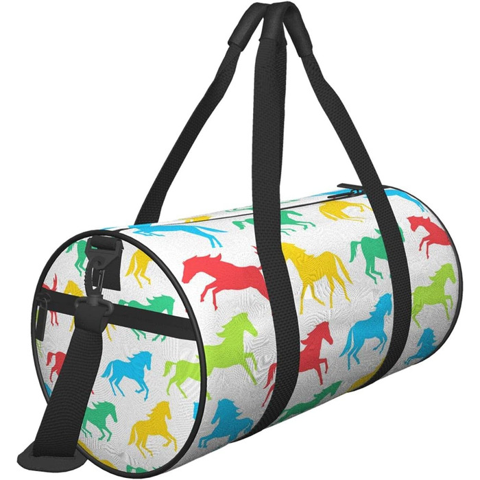 Яскраві конячки дорожні сумки-мішки, спортивні сумки для фітнесу, велика сумка для подорожей та покупок, сумки на нічліг та на вихідні для чоловіків та жінок
