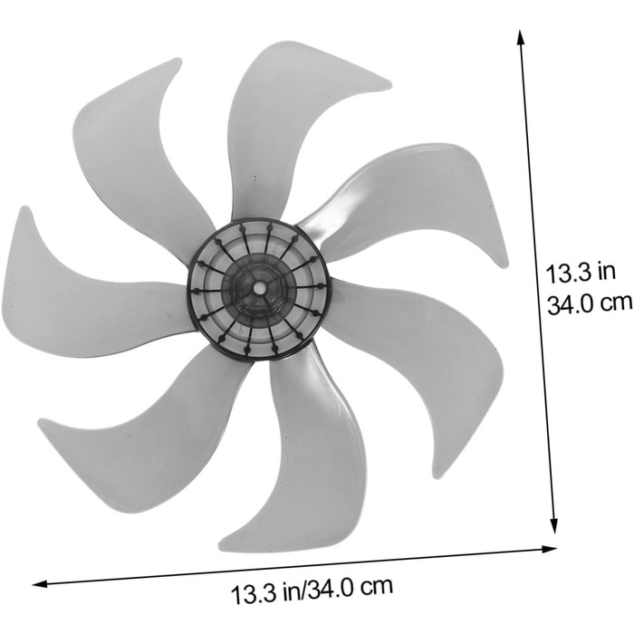 Гарнек лопаті підлогового вентилятора лопаті вентилятора запчастини лопаті вентилятора аксесуари для 7 листів падає на підлогу стельовий вентилятор електричний двигун металевий жіночий компонент pp