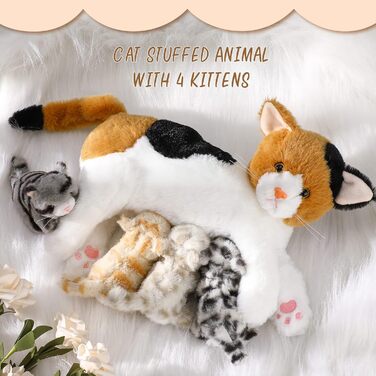 М'яка іграшка Skylety Nourishing Cat Soft Toy 40 см, поліпропіленова бавовна