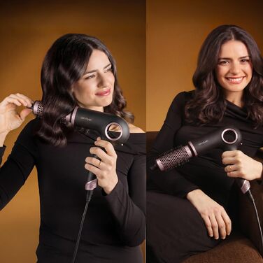Фен-стайлер Cecotec DryGlam Waves 6in1 Sensor, 1400 Вт, чорний