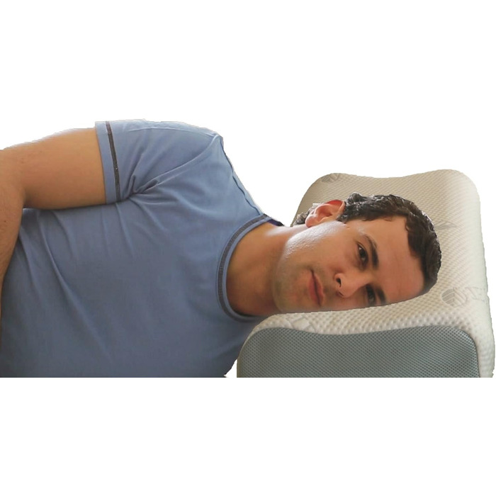 Подушка для шиї Vario Vital, подушка з пінного гелю Ortho Dreams Visco Gel, для розслабленої шиї, зручна подушка, підходить для алергіків - індивідуально регульована висота та жорсткість