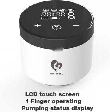 Електричний молоковідсмоктувач Portable 2Ser, Bellababy, подвійний Hands-Free з сенсорним РК-дисплеєм, акумуляторний Hands-Free з
