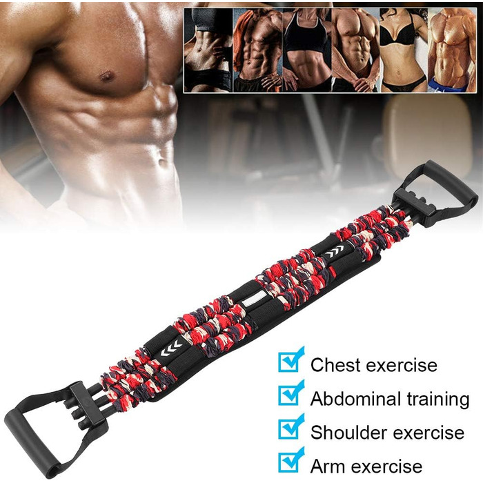 Лавка для еспандера для грудей, віджимання, жим від грудей, фітнес-обладнання для ефективного тренування м&39язів грудей, ротація