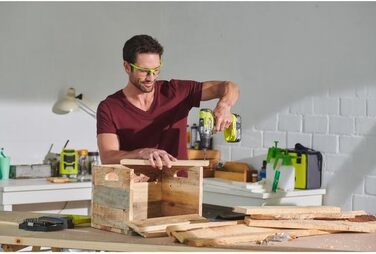 Перфоратор Ryobi r18pd5 - 0 один без вугільних щіток, 18 В, без акумулятора, 0 Вт, 18 В, зелений, стандартний