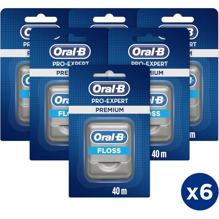 Зубна нитка Oral-B Pro-Expert Premium, 6х40 м (упаковка може відрізнятися)