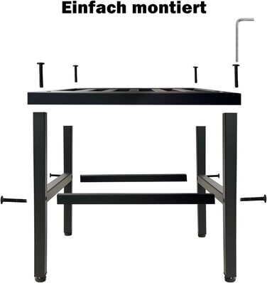 Металева підставка для рослин, 2 шт., 33 см чорного кольору, міцна підставка для квітів, стілець для рослин, нержавіюча підставка для квіткових горщиків, полиця для великих квіткових горщиків, для приміщень, відкритого тер&39єру, саду