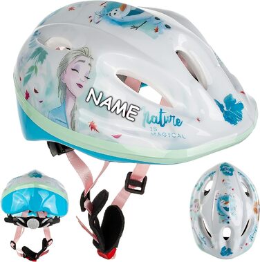 Дитячий шолом / велосипедний шолом - мотив для хлопчиків - розмір 52-56 - приблизно від 3 до 15 років - вкл. ім'я - розміри регулю