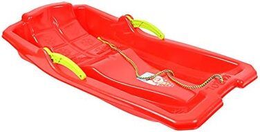 Бобслей Санки Боб Тобогган Снігохід Гальмівний важіль з мотузкою Діти Сніг Зима Червоний