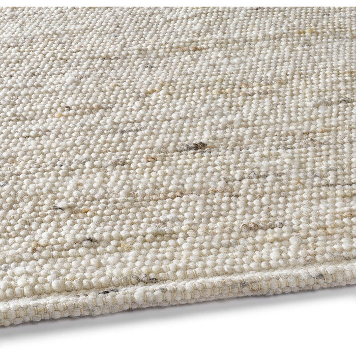 Килим ручної роботи Taracarpet Malmoe Wool у скандинавському стилі заміського будинку Вітальня Їдальня Спальня Доріжка до передпокою Двостороння Бежева 140x200 см Бежева 140 x 200 см (Прямокутна)