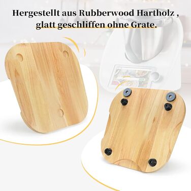 Розсувна дошка OAIDSONL для дошки Thermomix Розсувна дошка для Thermomix TM6 Розсувна дошка для Thermomix TM5 Рухома дошка для кухонного комбайна Thermomix Vorwerk TM 6 Аксесуари Pad Board Дерево