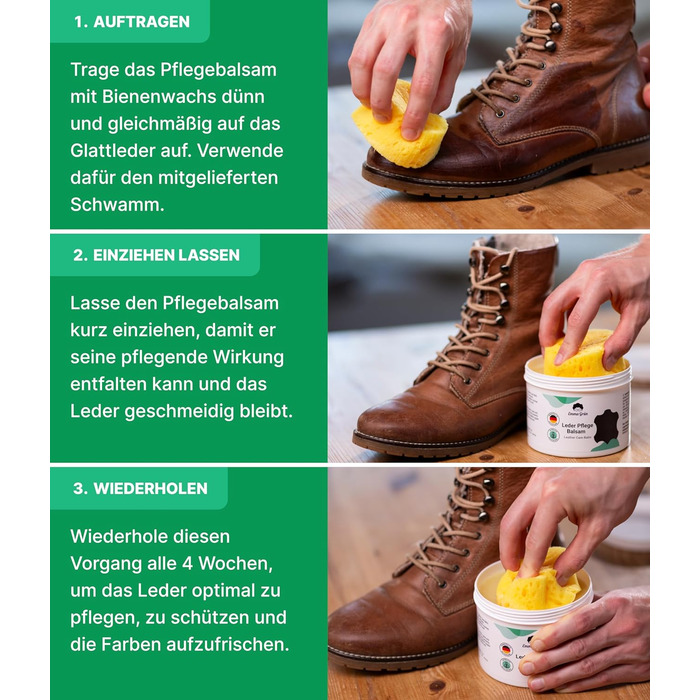 Шкіряний жир безбарвний 500 мл З БДЖОЛИНИМ ВОСКОМ - Догляд за шкірою для взуття, курток, сумок, вуздечки та сідла - Засоби по догл