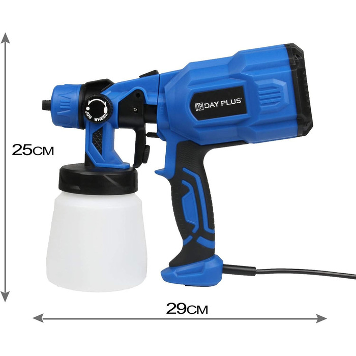 Фарборозпилювач 800 мл для настінних фарб, лаків, глазурі, дерева та захисту від корозії всередині та зовні приміщень, електричний фарборозпилювач потужністю 550 Вт