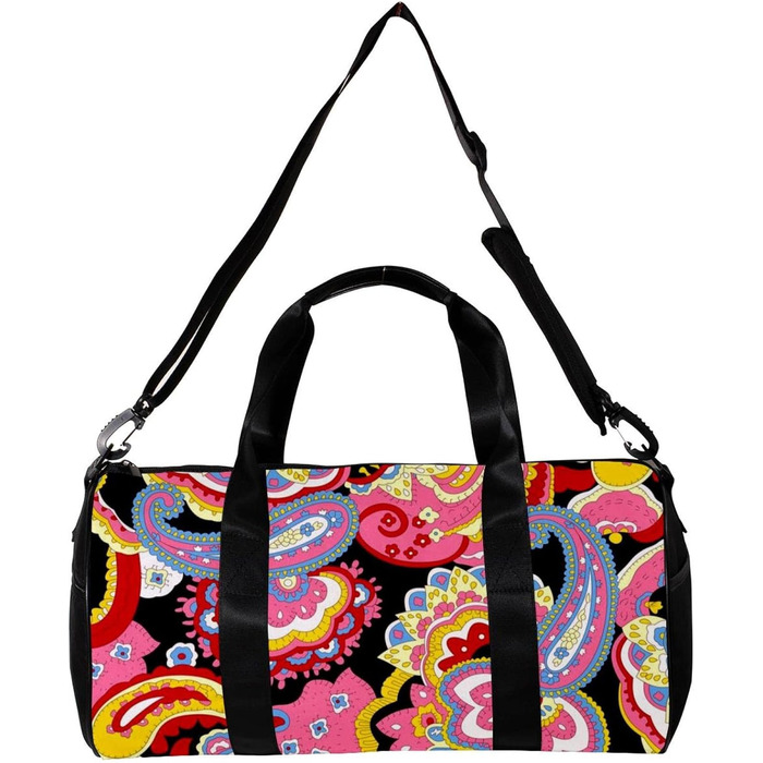 Сумка-мішок для подорожей, спорту та йоги, вінтажний квітковий принт Каштан, сумка для фітнесу, ручна поклажа