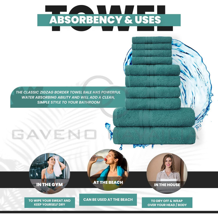 Сімейні рушники Lions, набір з 10 предметів, 100 єгипетська бавовна, 4 рушники для обличчя, 4 рушники для рук, 2 рушники для ванни