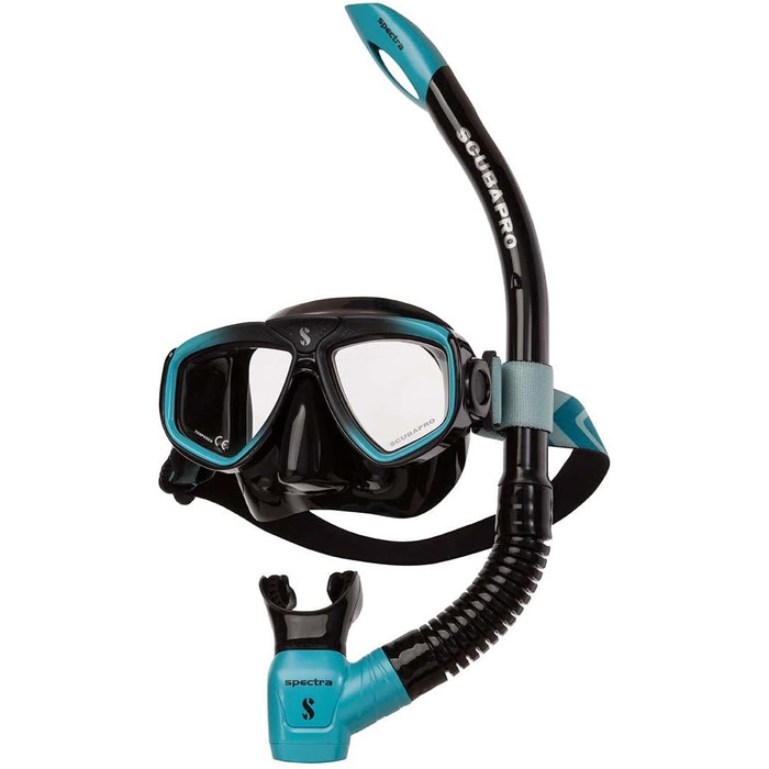 Комплект Scubapro Zoom Evo Combo чорно-бірюзовий