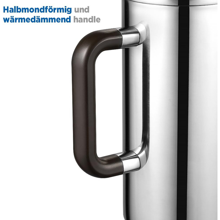 Кавоварка ecooe 1.5 л френч-прес з подвійними стінками 18/10 нержавіюча сталь без іржі з 3 фільтрами 1.5 л великої ємності