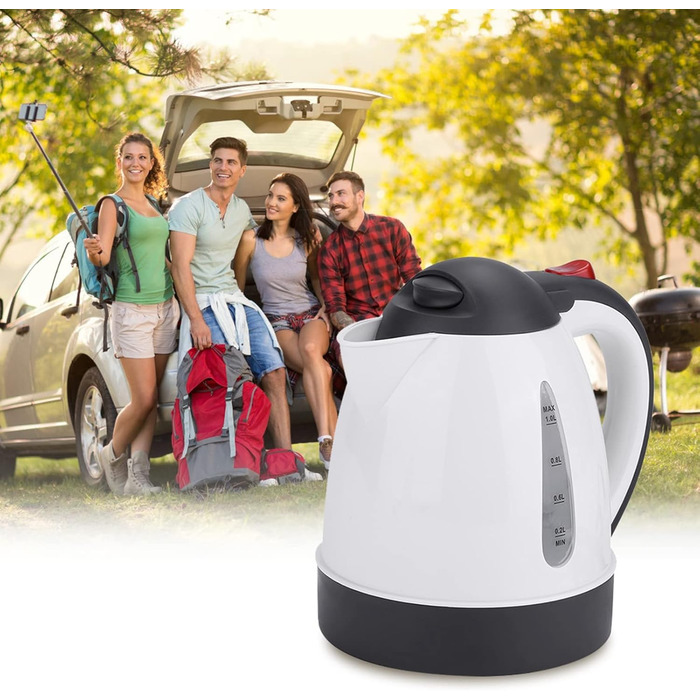 Портативний автомобільний чайник Дорожня поїздка Прикурювач 250W DC12V/24V з підігрівом води Чайник для кави Чайник з автоматичним