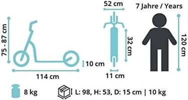 Дитячий педальний самокат від 7 років City Kick Scooter Повітряні шини регульовані по висоті 12-дюймовий хром нового покоління