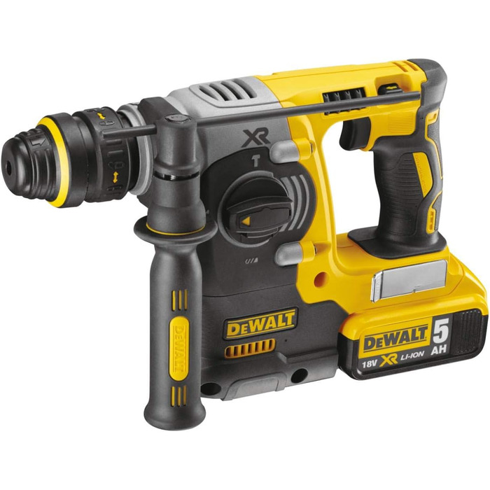 Акумуляторний комбінований перфоратор Dewalt 18 В SDS-plus DCH274P2T (24 мм) (обмежувач обертання та удару, безщітковий двигун, шв