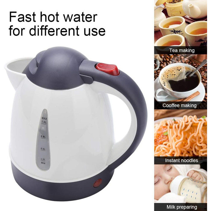 Автомобільний дорожній чайник, 24 Вт чайник вантажівка, автомобільний чайник 12 В швидкий, чайник 12 Вольт автомобільний, 12 В шви