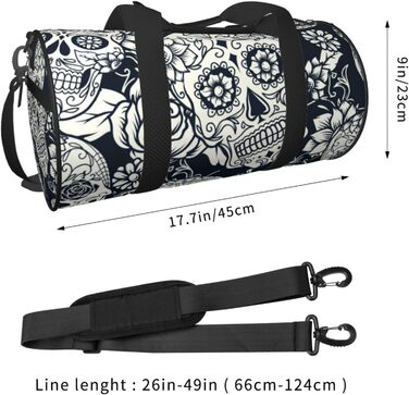 Спортивна дорожня сумка з дизайном черепа, унісекс, велика сумка для подорожей та спорту
