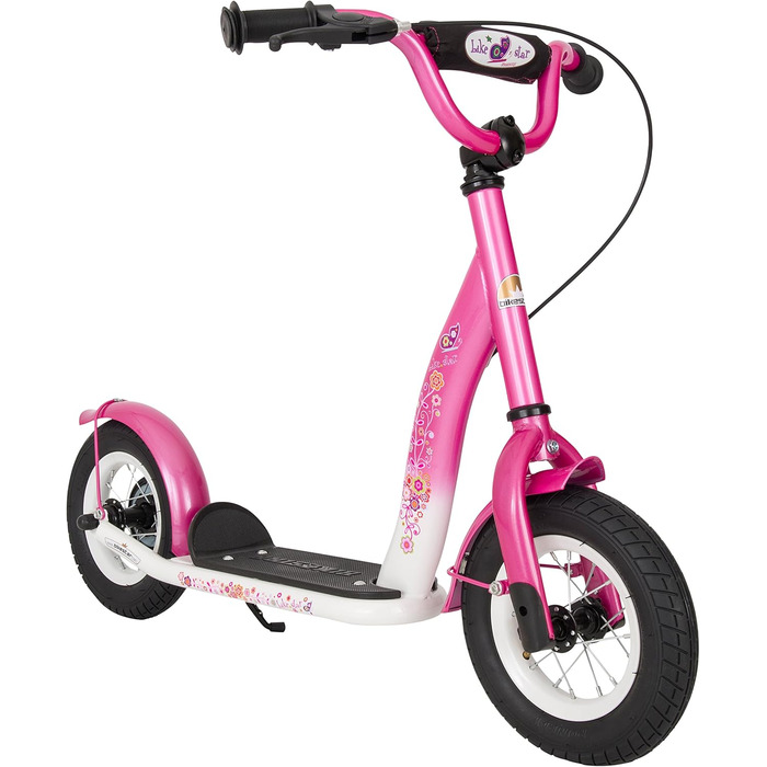 Самокат дитячий самокат з пневматичними шинами для хлопчиків і дівчаток від 4-5 років 10-дюймовий класичний дитячий самокат безриз