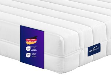 Матрац Traumnacht Easy Comfort Duo з холодної піни 90x200 см H2 та H3 Ергономічний та повітропроникний Сертифіковано Oeko-Tex Висота 11 см Гіпоалергенний та антибактеріальний Німецький стандарт якості, рівень жорсткості H2 (м&39який) H3 (середньо-жорсткий