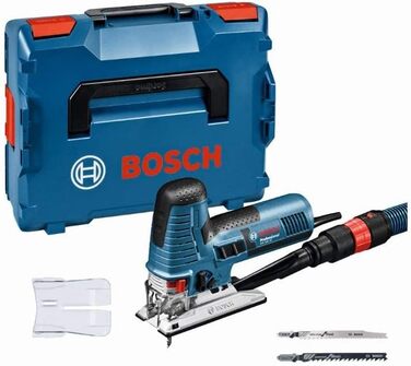 Професійний лобзик Bosch GST 160 CE (потужність 800 Вт, вкл. всмоктувальний адаптер, захисний кожух стружколама, 1 пиляльне полотн