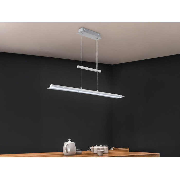 Стеля LED-підвіс Reality Leuchten Smash R32421107, матовий нікель, біле скло, 18 Вт