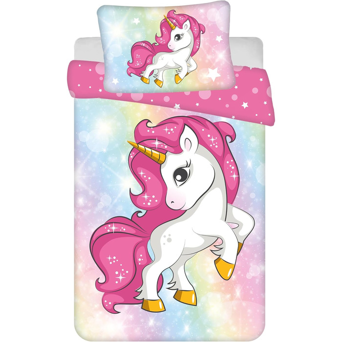 Дитяча постільна білизна TAMEOLIE єдиноріг 100x135см 40x60см НОВИНКА 2023 100 бавовна, єдиноріг, постільна білизна коней, дитяча п