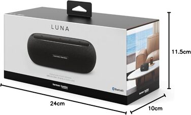Колонка Harman Kardon Luna чорного кольору - Портативна, водонепроникна Bluetooth-колонка - До 12 годин роботи від акумулятора чор