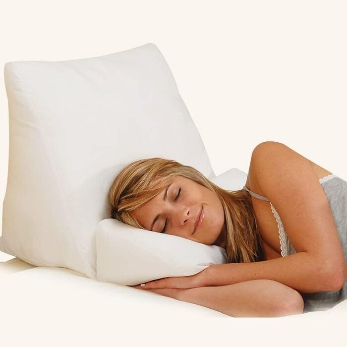 Подушка Dreamolino Flip, біла - для сну на животі та на боці - підтримка спини, подушка для ніг та підтримка для читання
