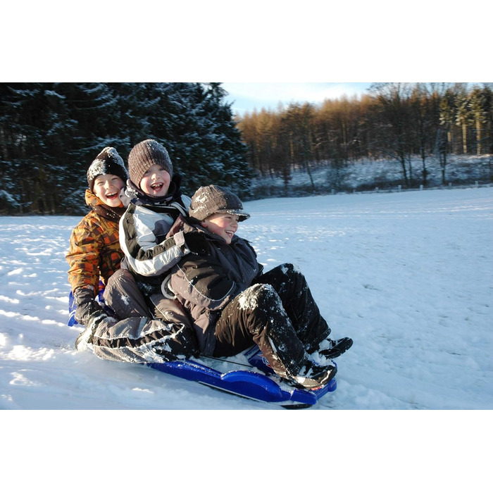 Санки AlpenGaudi Alpen Double Race двомісні, червоні з кермом