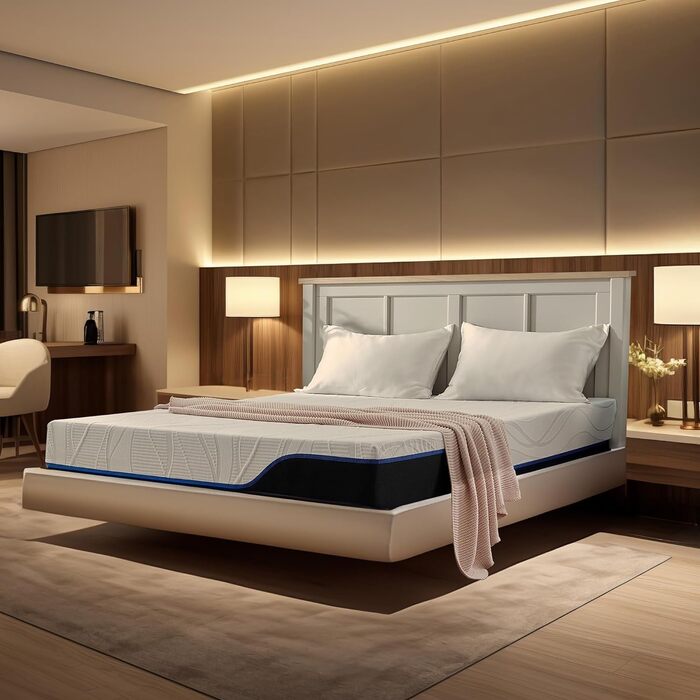 Матрац Classic Living Astralis з охолоджувальної гелевої піни з ефектом пам&39яті, дихаючий матрац середньої жорсткості Матрац у коробці Матрац з піни з ефектом пам&39яті, що знімає тиск, 140x200, 18 см 18.00 140 x 200 см