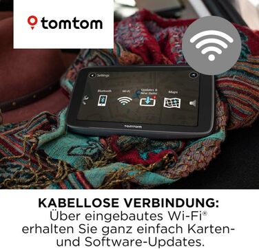 Навігаційний пристрій TomTom GO Basic (5 дюймів, уникнення заторів завдяки TomTom Traffic, оновлення карт Європи, оновлення через WiFi) GO BASIC 5&39 EU45 T Black 5 дюймів Single