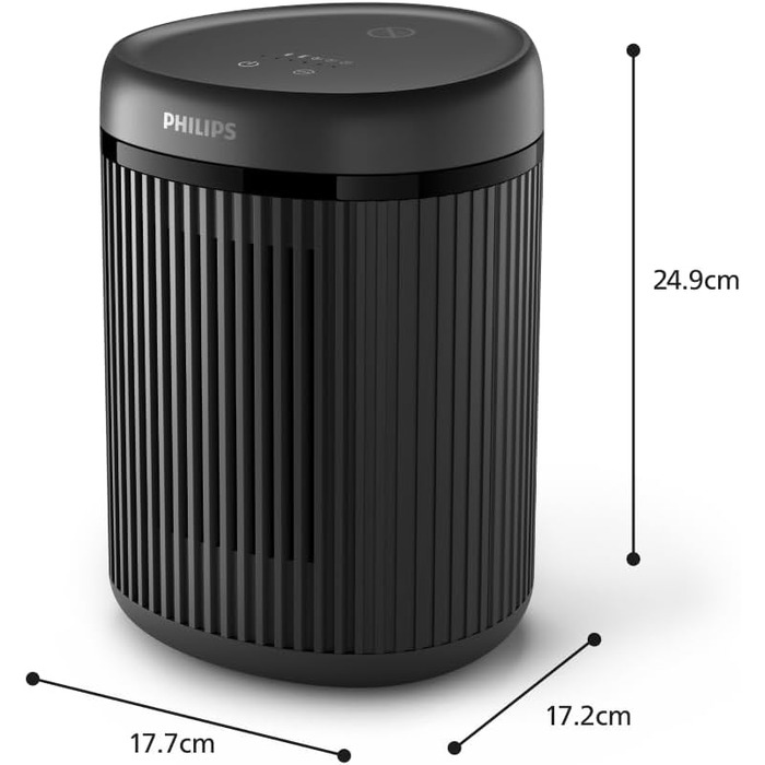 Енергоефективний тепловентилятор Philips серії 2000 потужністю 1500 Вт, до 25 економії енергії, безшумний 24 дБ(А), 5 режимів, 5 ф